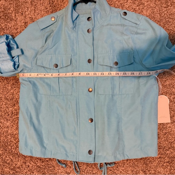 Aqua Front Drawstring Jacket - Picture 12 of 13